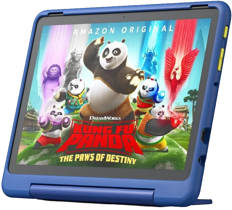 Amazon Fire HD 10 Kids Pro Tablet với vỏ bảo vệ màu xanh