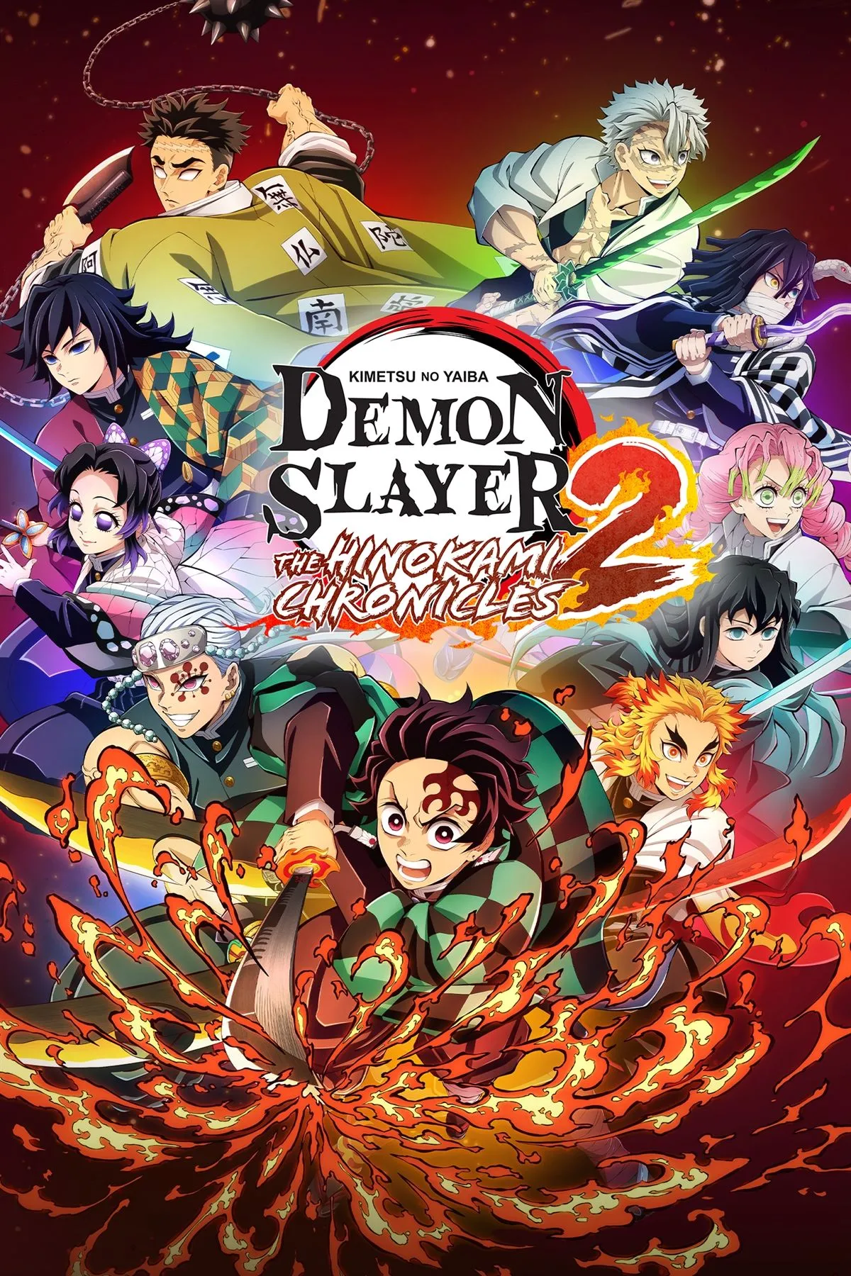 Ảnh bìa game Demon Slayer Kimetsu no Yaiba The Hinokami Chronicles 2, một tựa game hành động đối kháng dựa trên anime nổi tiếng.