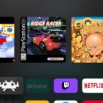 Apple TV với giao diện RetroArch cho phép chơi game retro dễ dàng