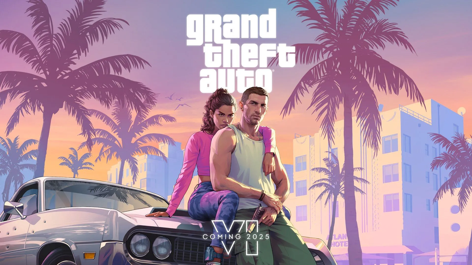 Artwork game Grand Theft Auto VI với đồ họa thế hệ mới