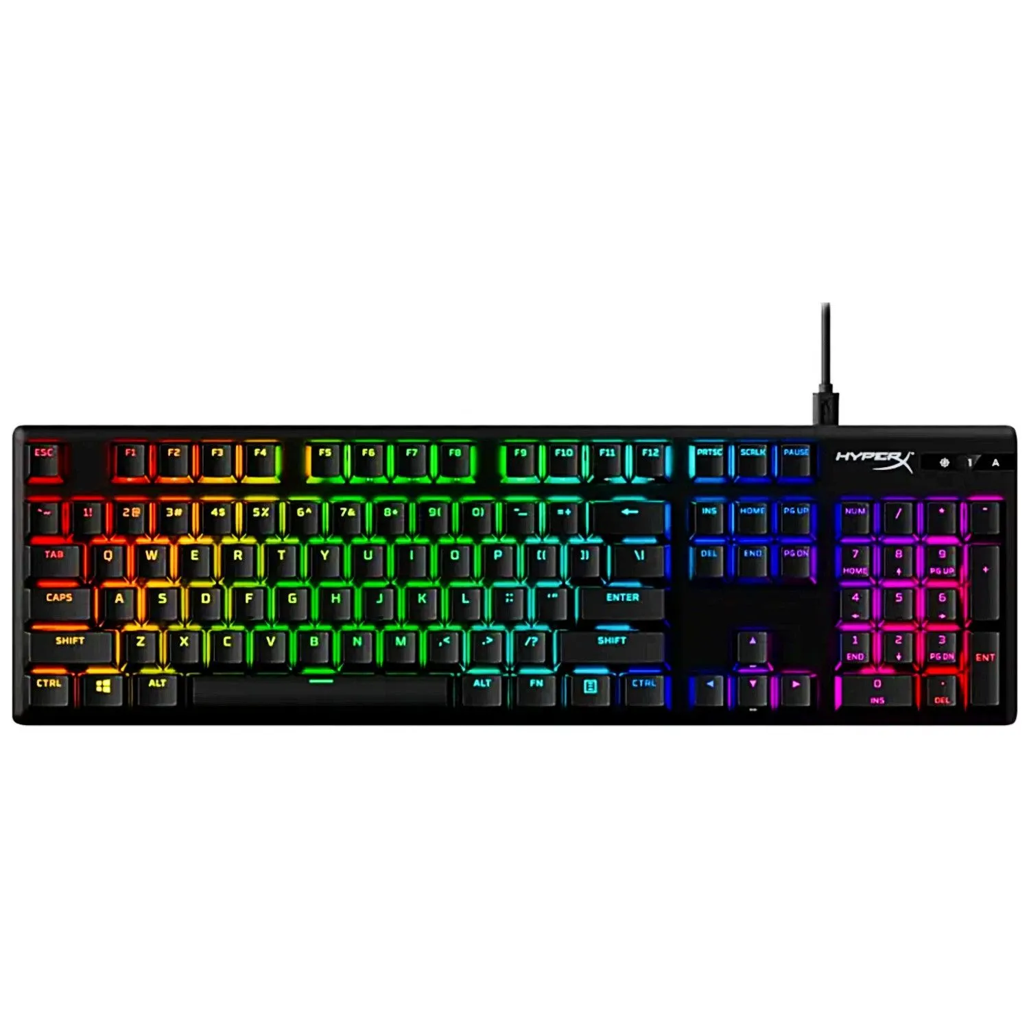 Bàn phím cơ gaming HyperX Alloy Origins trên phông nền trắng