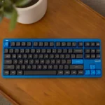 Bàn phím cơ TKL Nuphy Gem80 màu xanh dương nhìn từ trên xuống