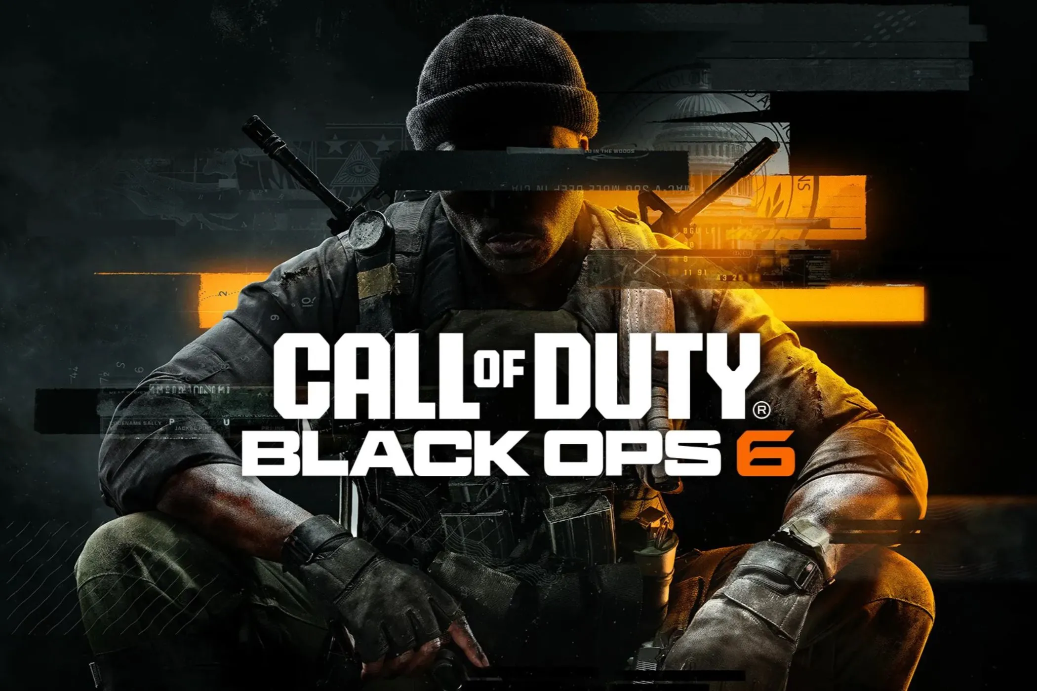 Bìa game Call of Duty Black Ops 6 với nhân vật chính và bối cảnh hành động, đại diện cho game dung lượng lớn.