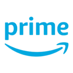 Biểu tượng Amazon Prime với chữ Prime màu trắng trên nền đen, đại diện cho dịch vụ Amazon Prime ưu đãi dành cho người trẻ tuổi.