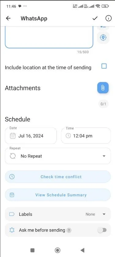 Biểu tượng dấu tích xác nhận trong ứng dụng SKEDit