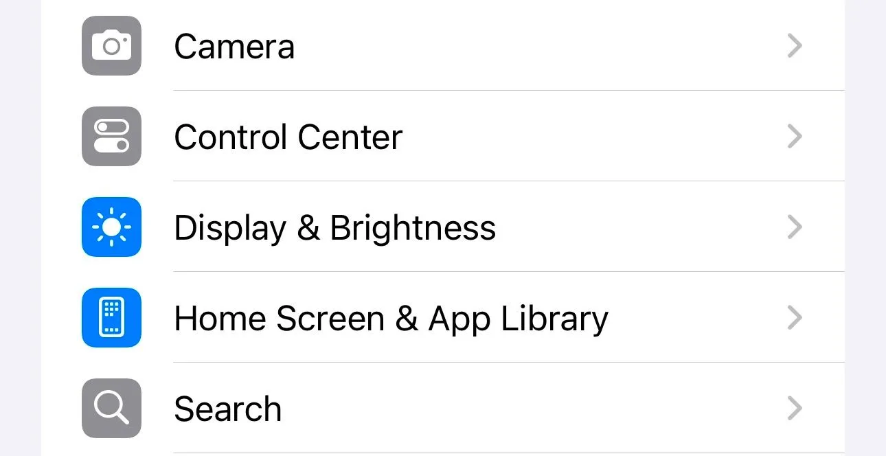 Biểu tượng ứng dụng Cài đặt trên màn hình chính iPhone.