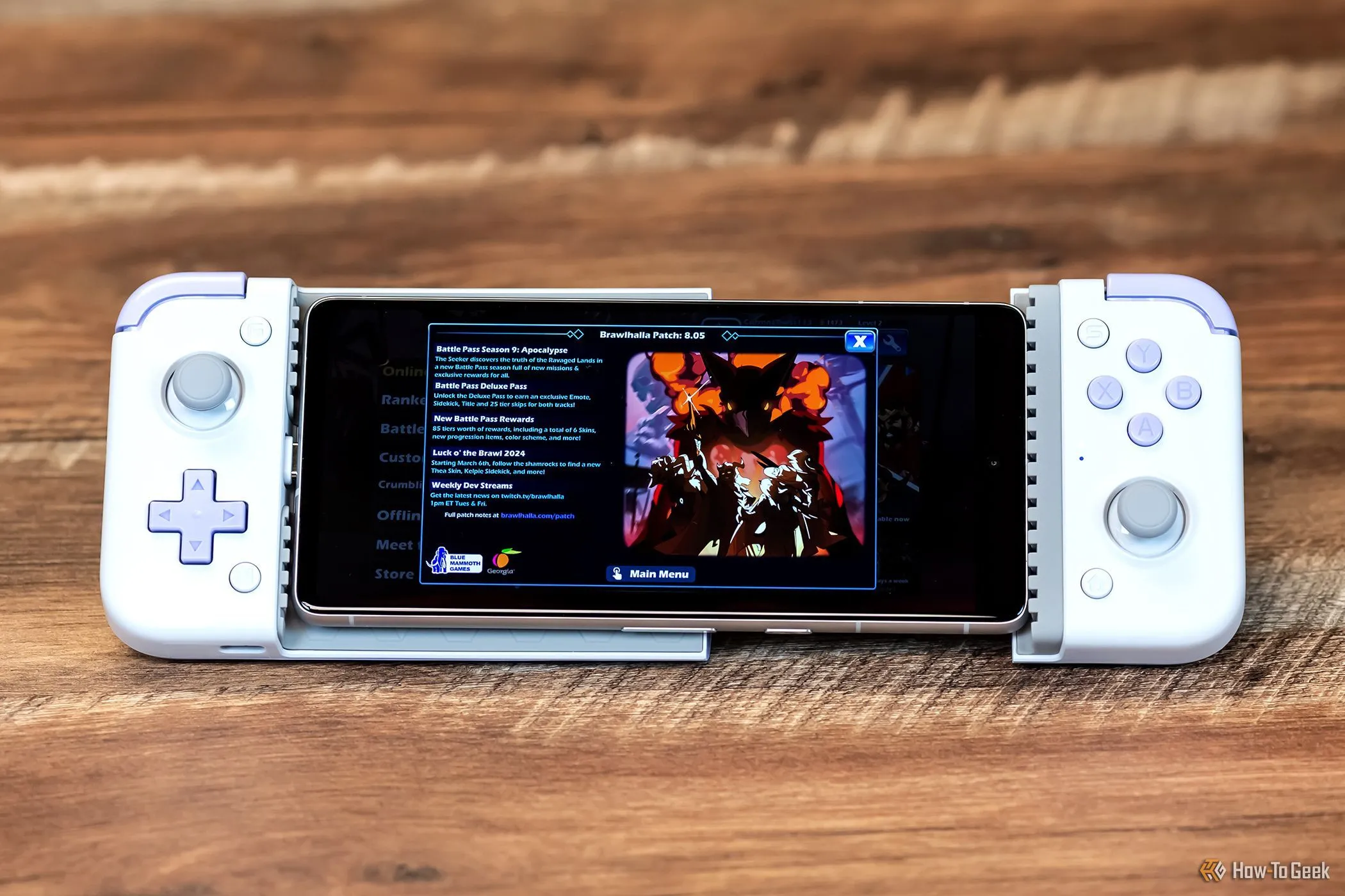 Bộ điều khiển chơi game GameSir X2s Type-C gắn vào điện thoại thông minh, minh họa cách thiết bị di động trở thành nền tảng chơi game mạnh mẽ và linh hoạt.
