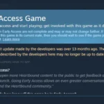 Cảnh báo game Steam Early Access lâu không cập nhật trên trang cửa hàng