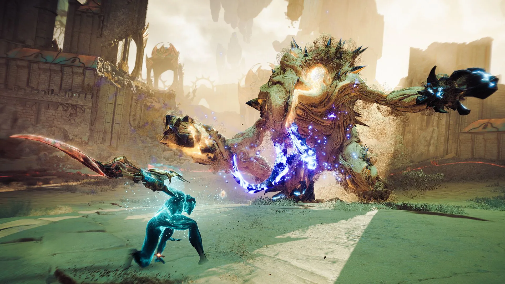 Cảnh chiến đấu ấn tượng trong game hành động nhập vai Atlas Fallen