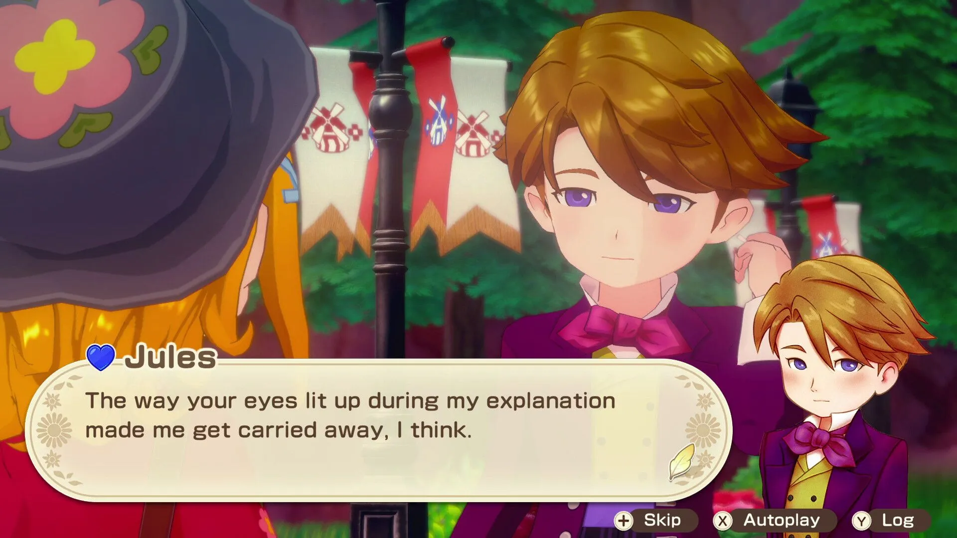Cảnh một nhân vật đang chăm sóc nông trại trong game Story of Seasons: Grand Bazaar.