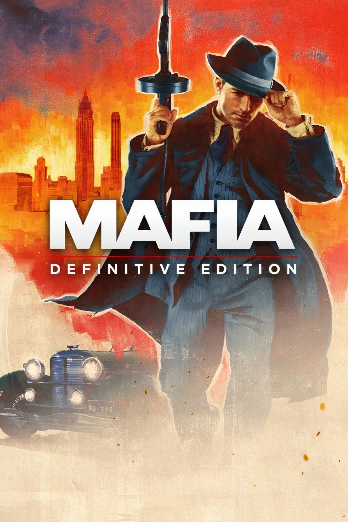 Cảnh tượng trong game Mafia: Definitive Edition với không khí thế giới ngầm cổ điển