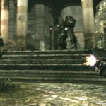 Chơi Gears of War trên Xbox 360, một tựa game đỉnh cao thời bấy giờ