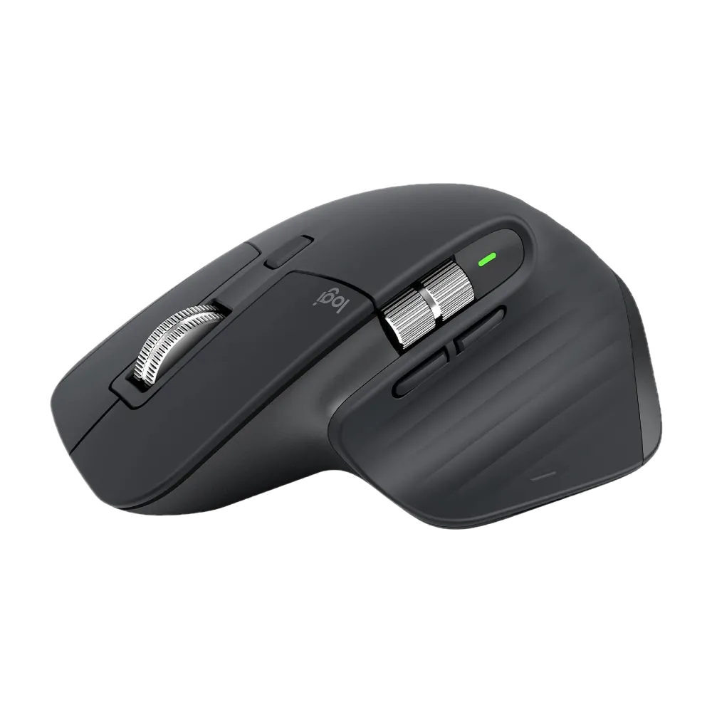 Chuột không dây Logitech MX Master 3S, phụ kiện cao cấp cho hiệu suất làm việc tối ưu trên setup laptop PC.