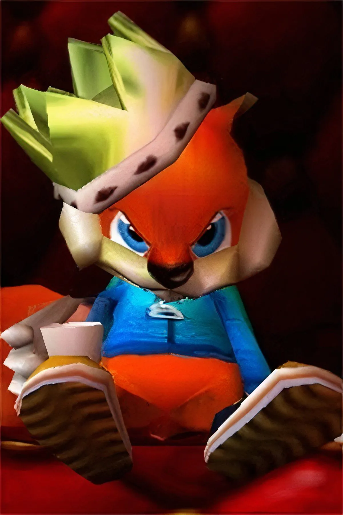 Conker's Bad Fur Day - Hình ảnh tổng hợp nhân vật sóc Conker với vẻ ngoài ngổ ngáo, đại diện cho tựa game hài đen nổi tiếng.