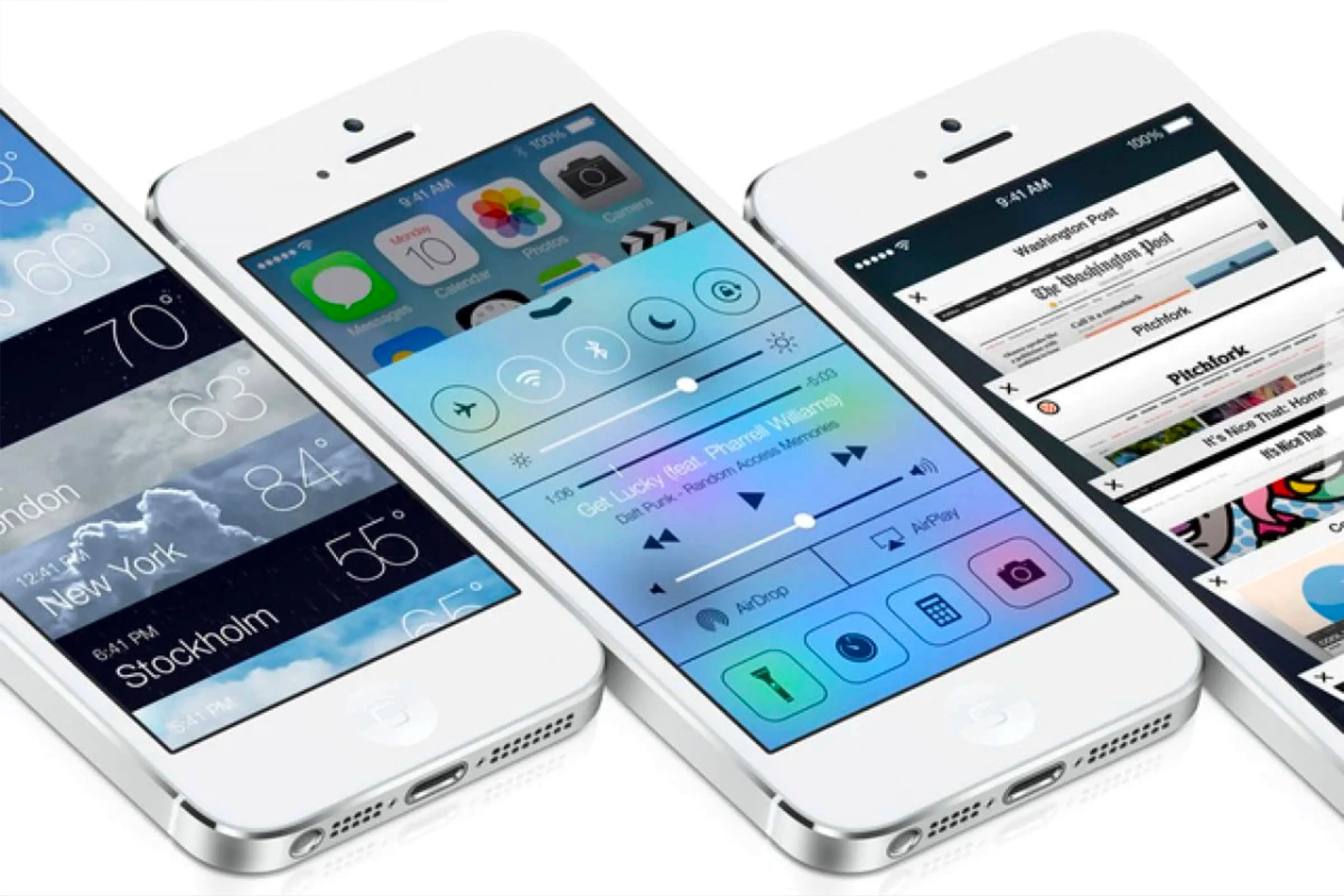 Control Center và các ứng dụng cơ bản trên iPhone chạy iOS 7