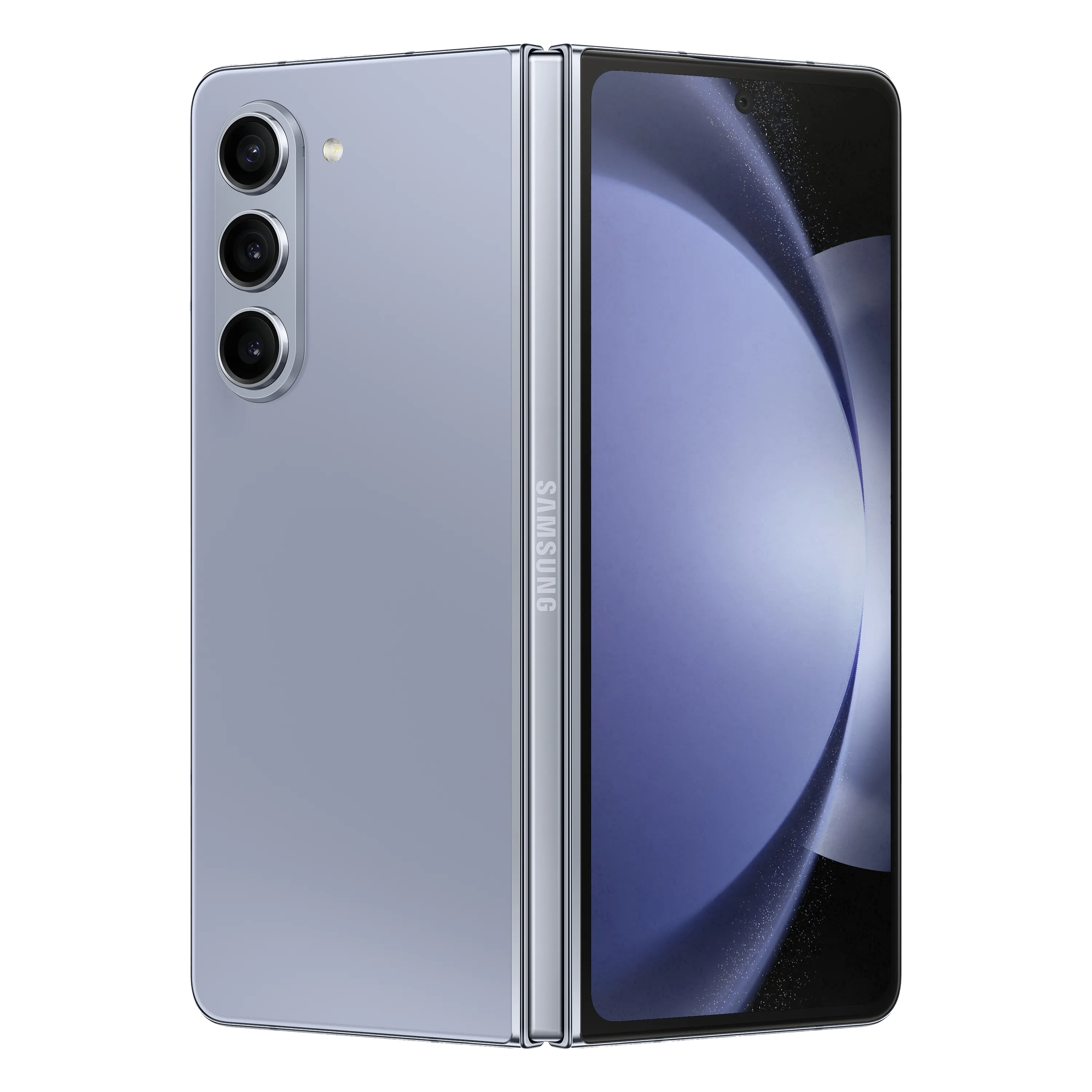 Điện thoại gập Samsung Galaxy Z Fold 5 với màn hình bên ngoài hẹp và cao