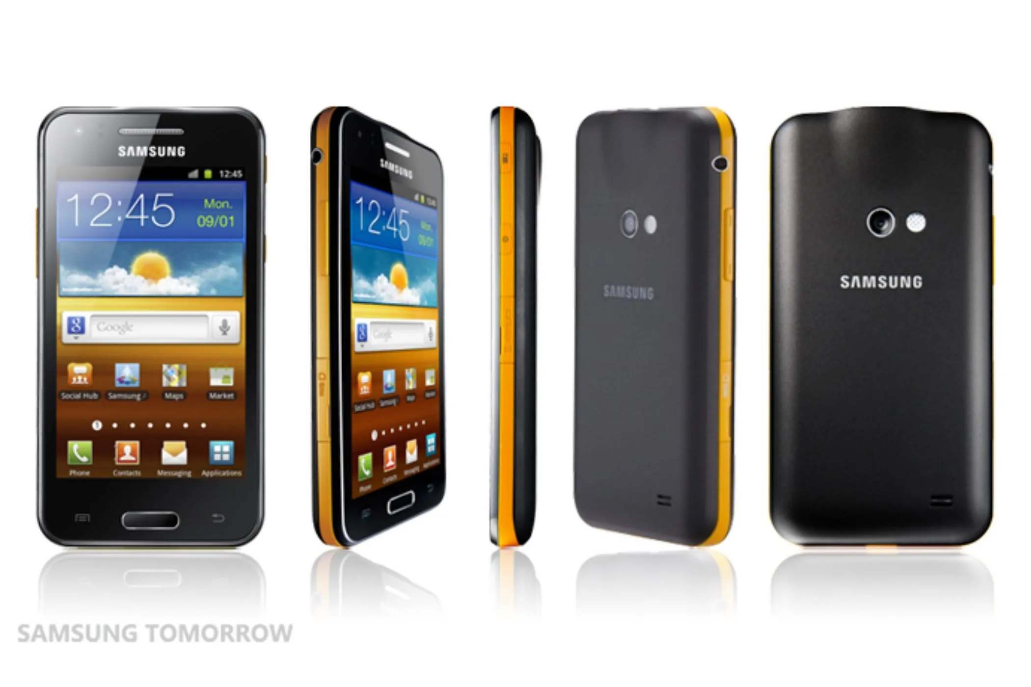 Điện thoại Samsung Galaxy Beam tích hợp máy chiếu mini, chiếu hình ảnh lên tường