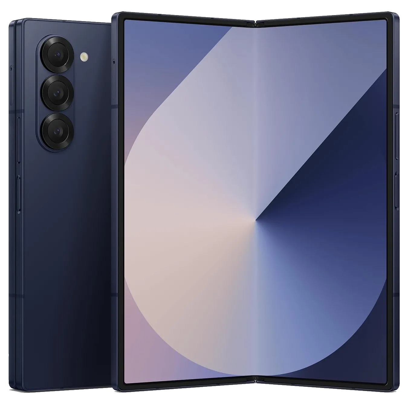 Điện thoại Samsung Galaxy Z Fold 6 màu đen đang gập