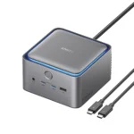 Docking Station Anker Prime Thunderbolt 5 với thiết kế lập phương và các cổng kết nối đa dạng
