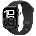 Đồng hồ thông minh Apple Watch Series 10 màu xanh đậm trên nền đen