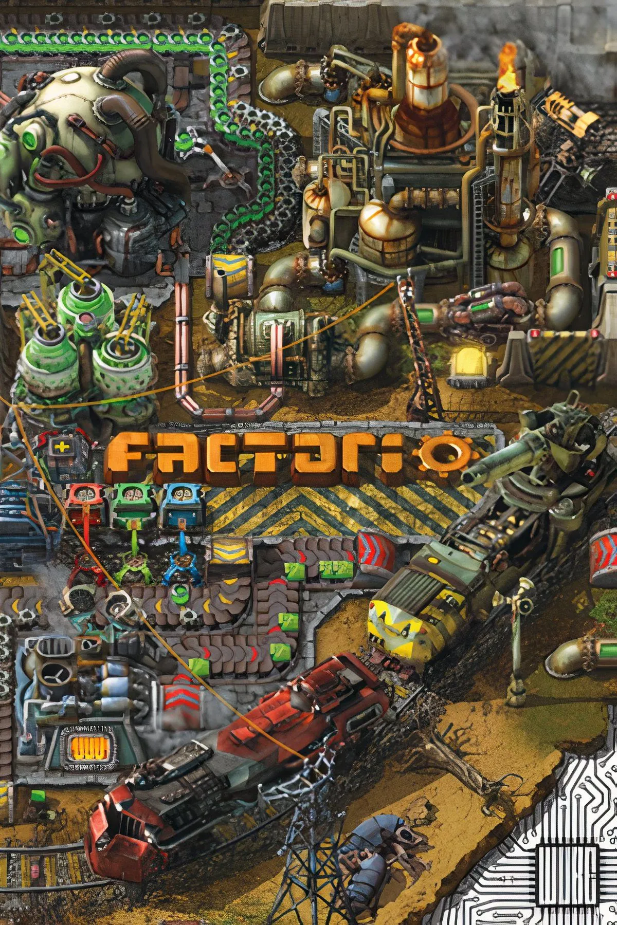 Factorio demo xây dựng nhà máy tự động trên Switch