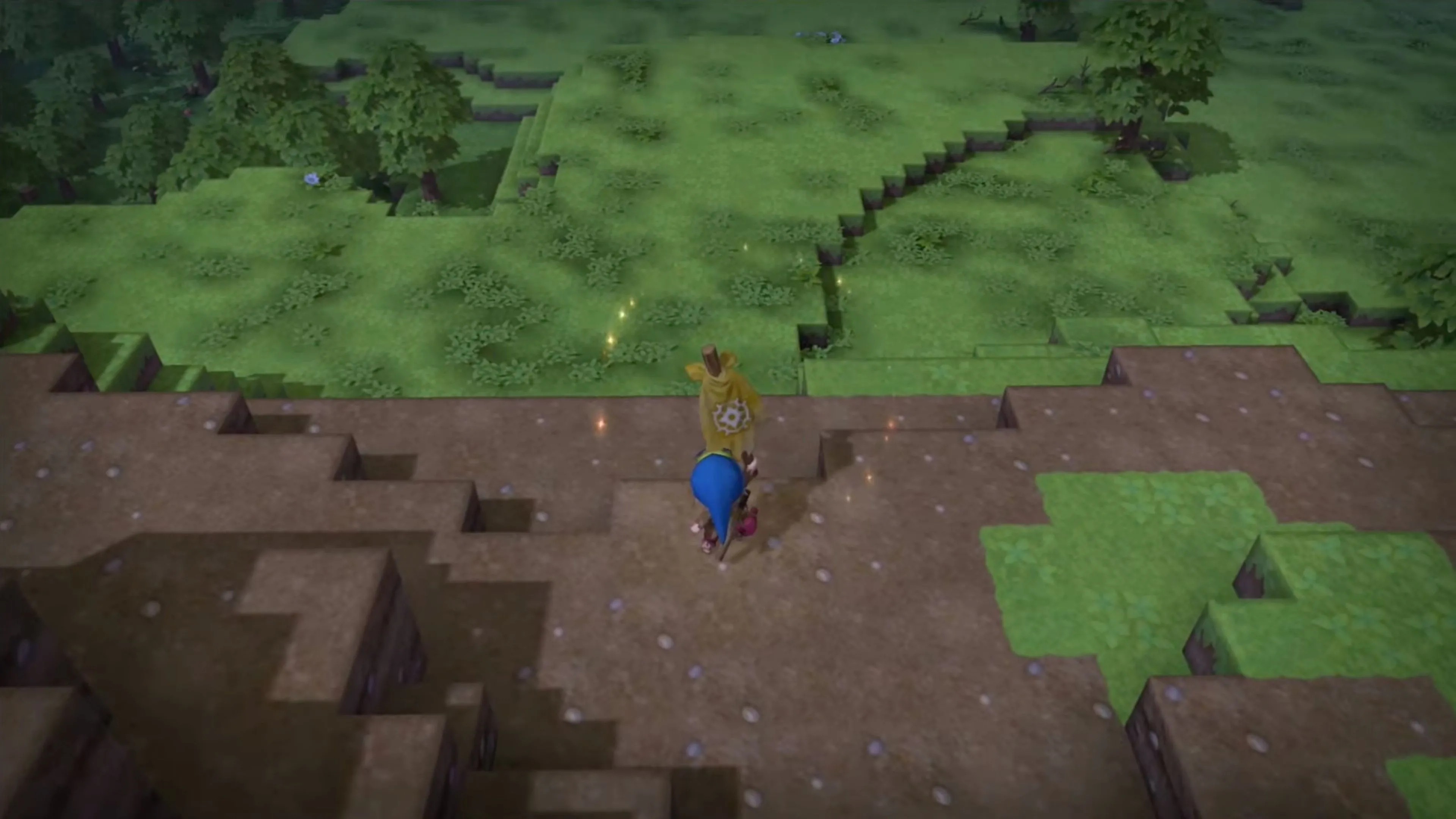 Gameplay Dragon Quest Builders xây dựng căn cứ và tương tác