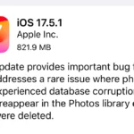 Ghi chú cập nhật iOS 17.5.1 của Apple về việc khắc phục lỗi ảnh đã xóa xuất hiện lại