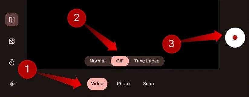 Ghi lại ảnh GIF động bằng ứng dụng Camera trên Chromebook để sử dụng làm ảnh đại diện.
