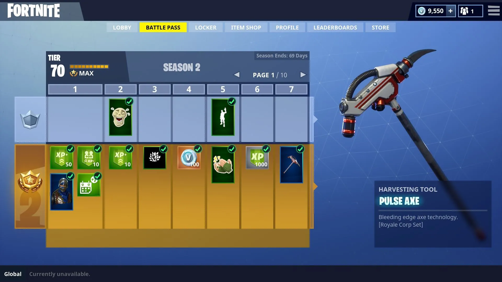 Giao diện Battle Pass của Fortnite, minh họa cách các vật phẩm crossover được tích hợp để giữ chân người chơi