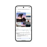 Giao diện Google Photos minh họa tốc độ tìm kiếm với tính năng Ask Photos được cải thiện và kết quả AI hiển thị sau.