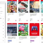Giao diện Nintendo eShop hoặc menu game Switch 2 với logo Nintendo nổi bật