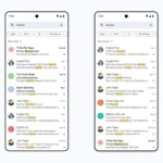 Giao diện tìm kiếm thông minh AI trong Gmail