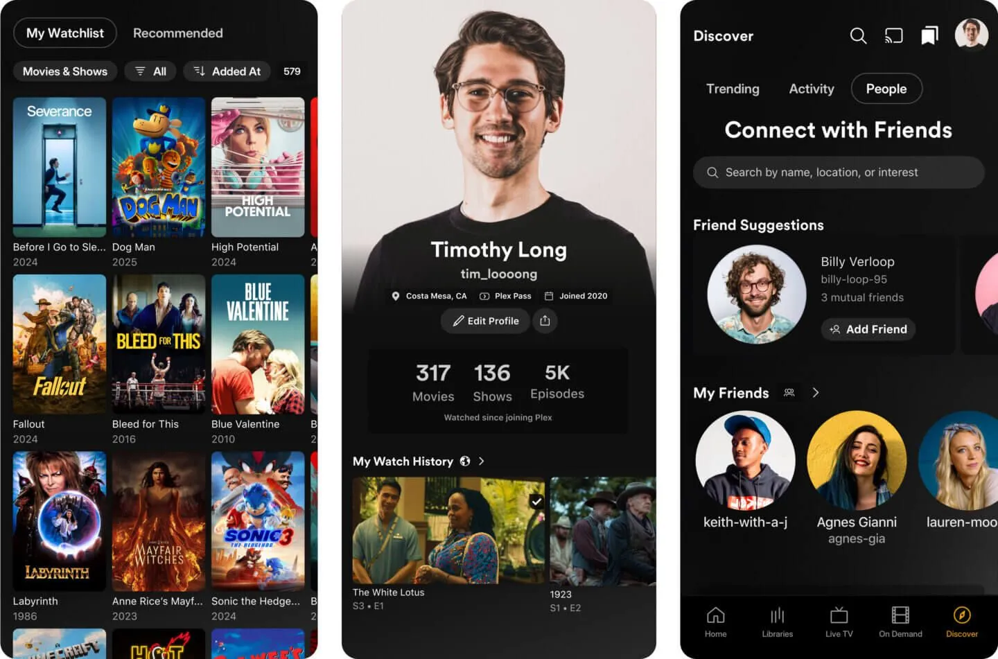 Giao diện ứng dụng Plex mới trên Android, iPhone với thanh điều hướng được tổ chức lại và các tính năng khám phá nội dung