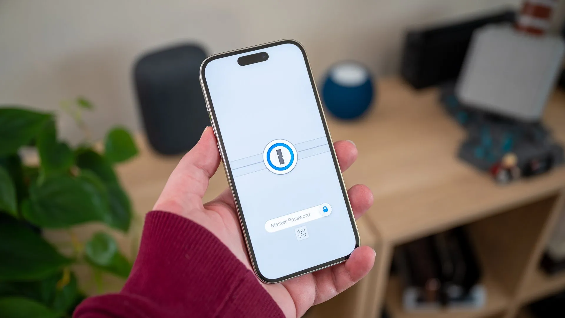 Giao diện ứng dụng quản lý mật khẩu 1Password trên iPhone