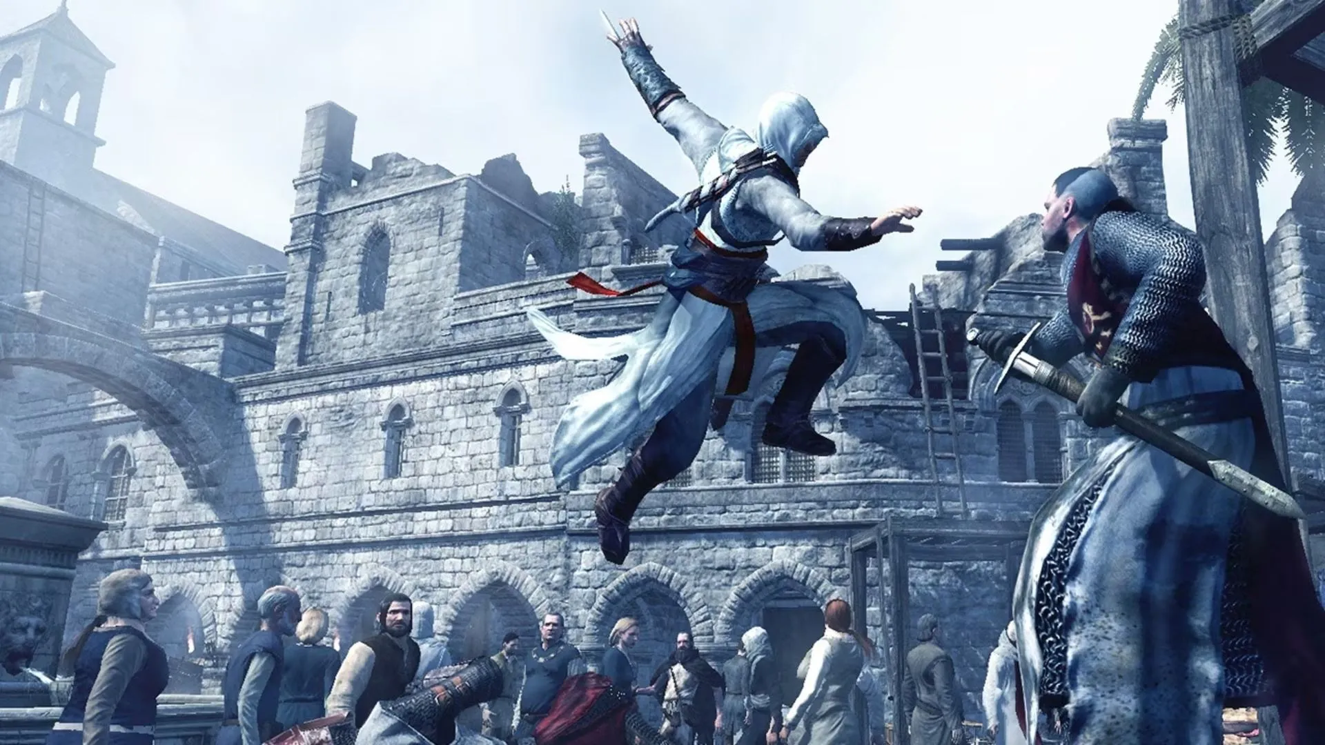 Góc nhìn từ trên cao trong Assassin's Creed thể hiện quy mô thành phố