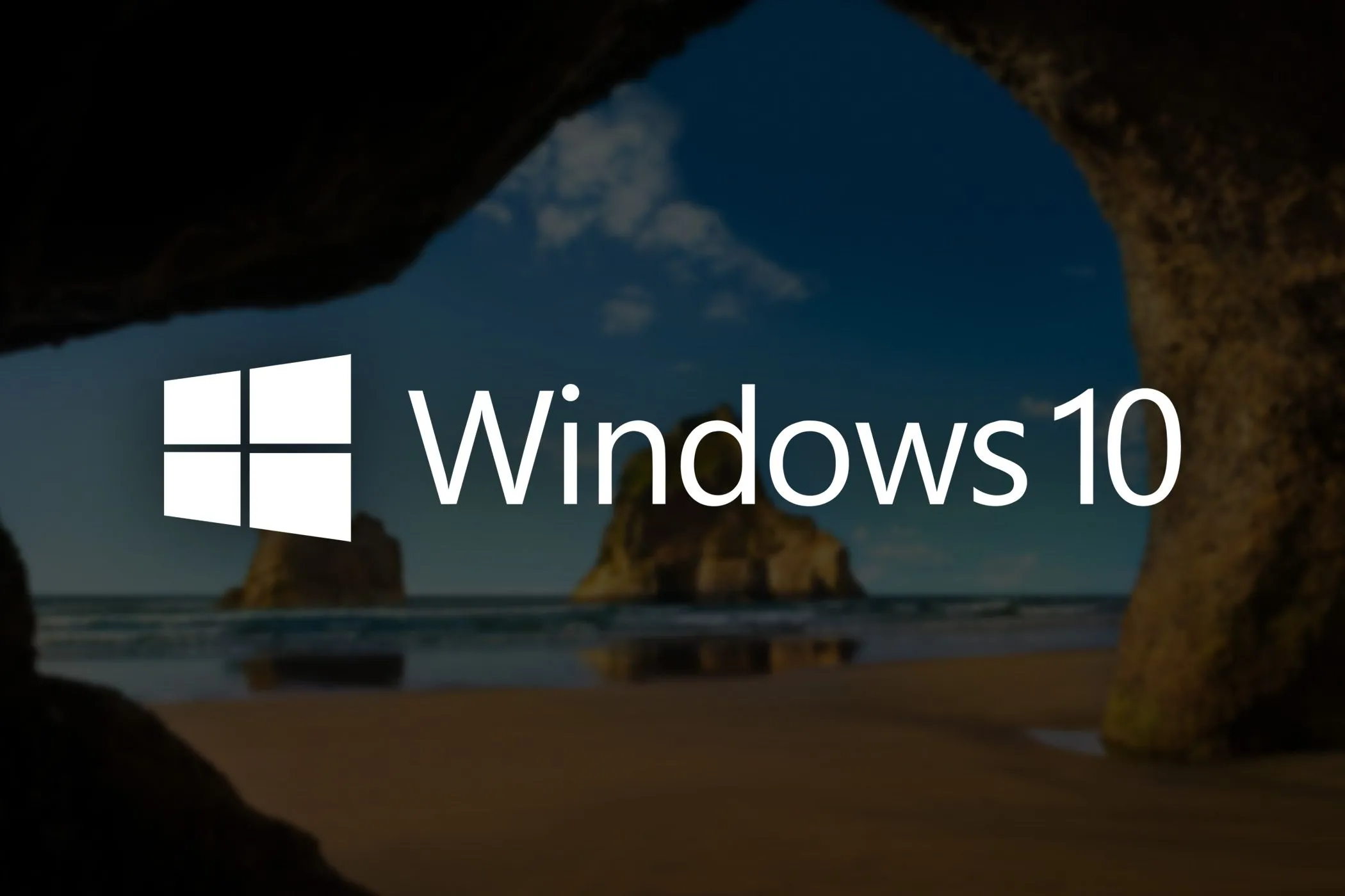 Hệ điều hành Windows 10 hiển thị trên màn hình máy tính