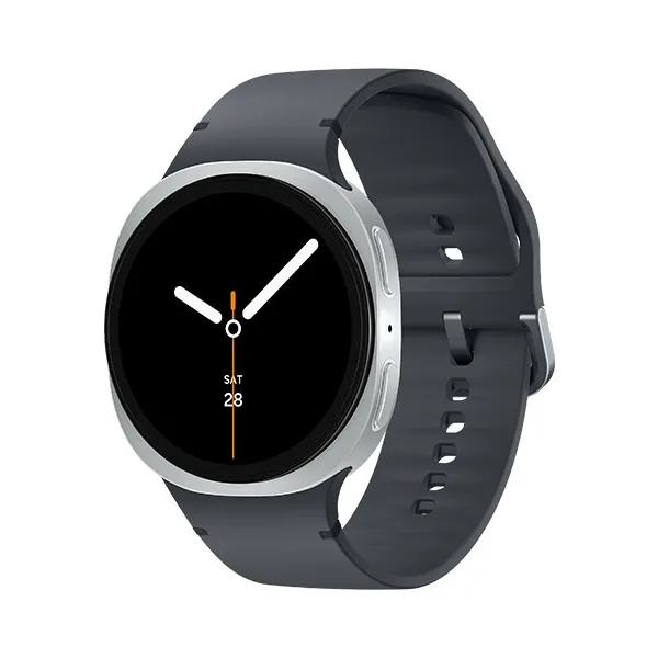 Hình ảnh cận cảnh Samsung Galaxy Watch 8, phô diễn màn hình Super AMOLED sắc nét và thiết kế tổng thể của đồng hồ.