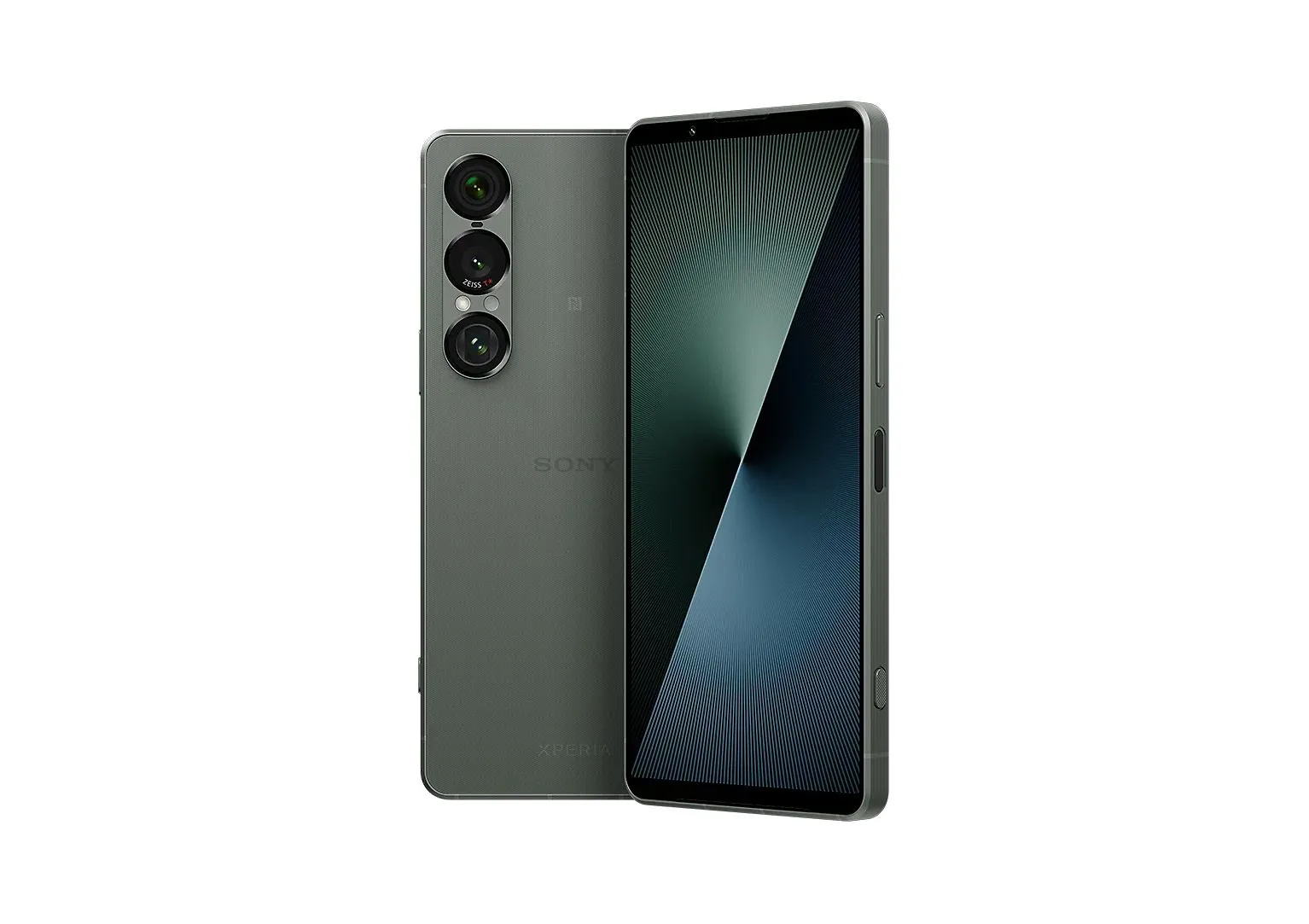 Hình ảnh điện thoại Sony Xperia 1 VII màu đen với thiết kế vuông vức và cụm camera chuyên nghiệp