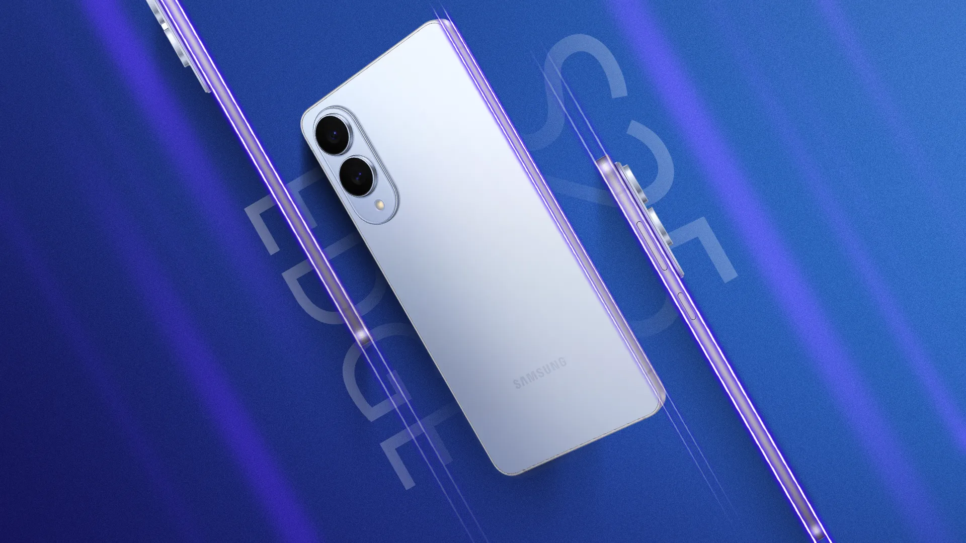 Hình ảnh Galaxy S25 Edge nhìn từ nhiều góc độ, thể hiện thiết kế siêu mỏng và khung titan.