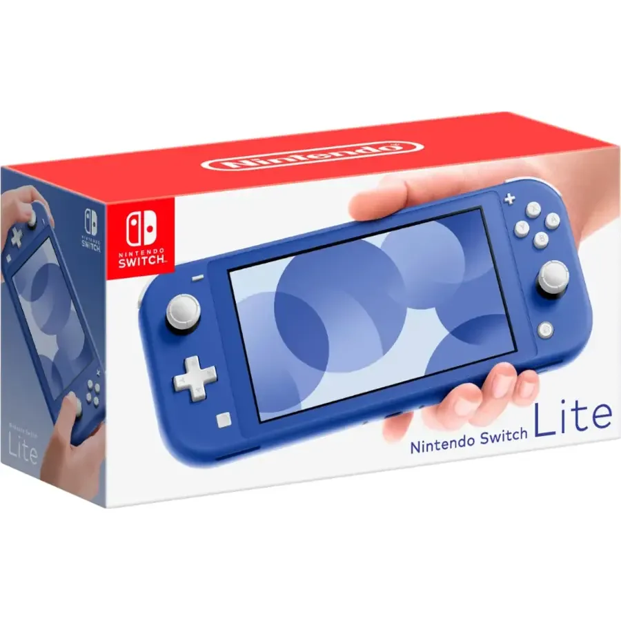 Hình ảnh mặt trước của máy chơi game cầm tay Nintendo Switch Lite màu vàng