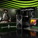 Hình ảnh quảng cáo card đồ họa NVIDIA RTX 5090 mạnh mẽ cho game 1440p 240Hz