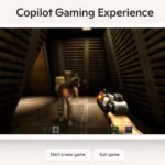 Hình ảnh trải nghiệm Quake II được tạo bởi AI WHAMM của Microsoft trên trình duyệt, minh họa công nghệ game tạo sinh.