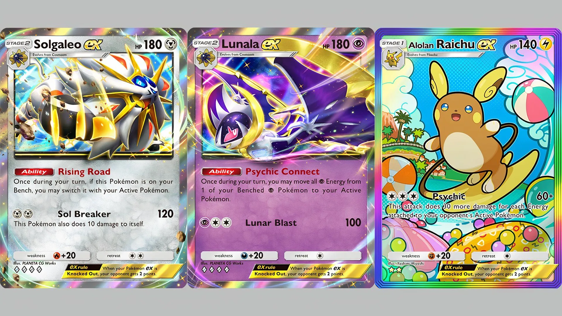 Hình ảnh xem trước bản mở rộng Pokémon TCG Pocket Celestial Guardians với các thẻ bài mới từ vùng Alola