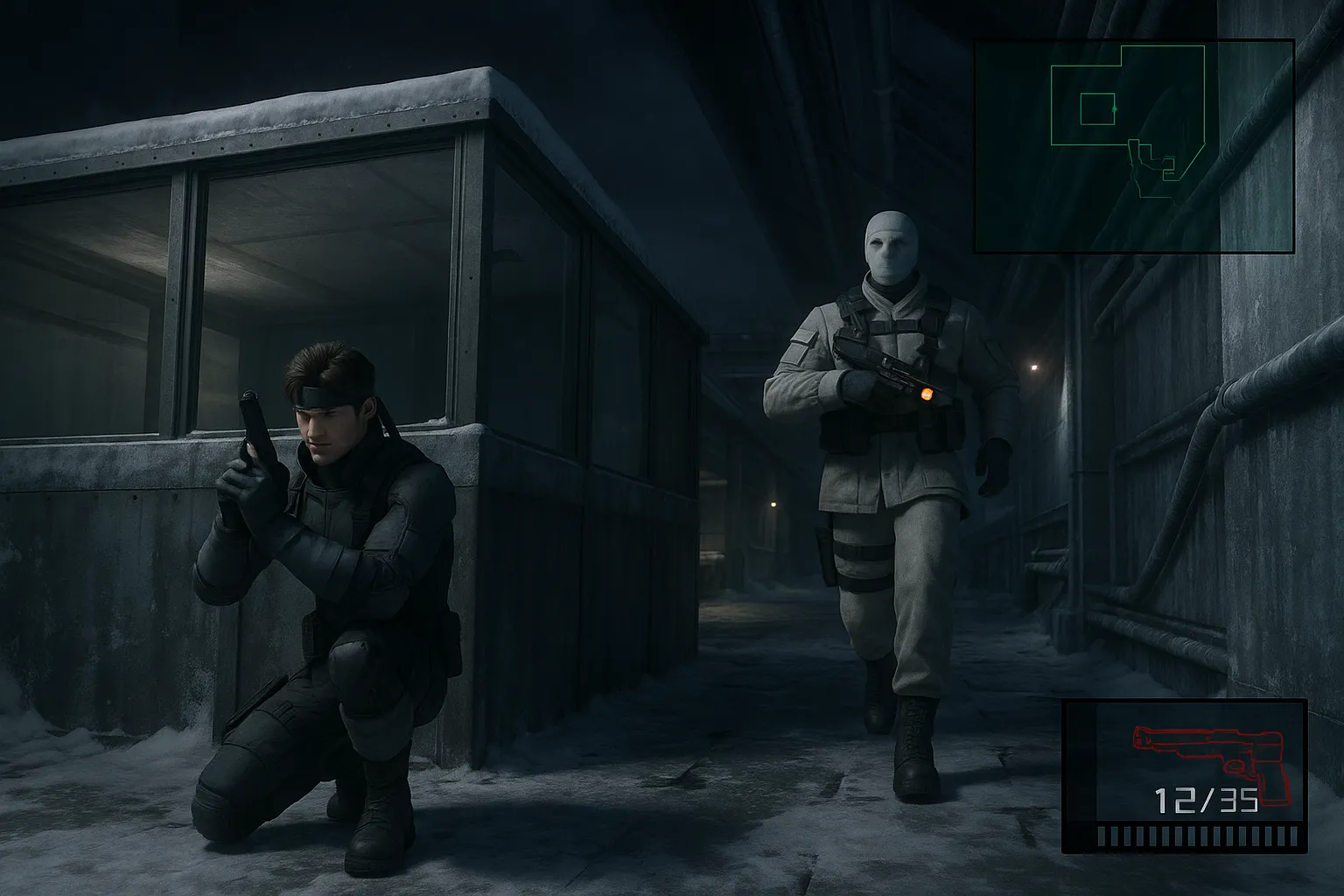 Khái niệm AI về Metal Gear Solid được làm lại với đồ họa và chi tiết nhân vật chân thực hơn