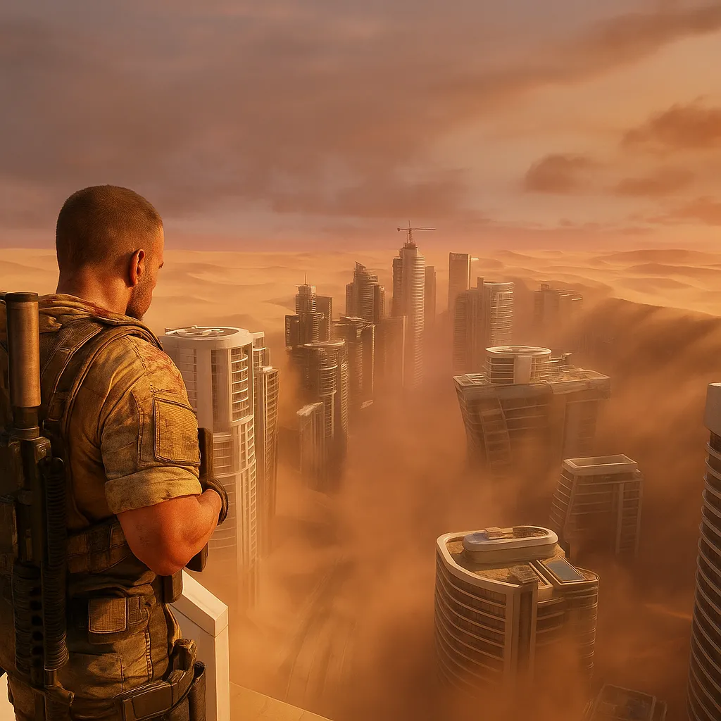 Khái niệm AI về Spec Ops: The Line với đồ họa hiện đại và cảnh chiến trường chân thực hơn