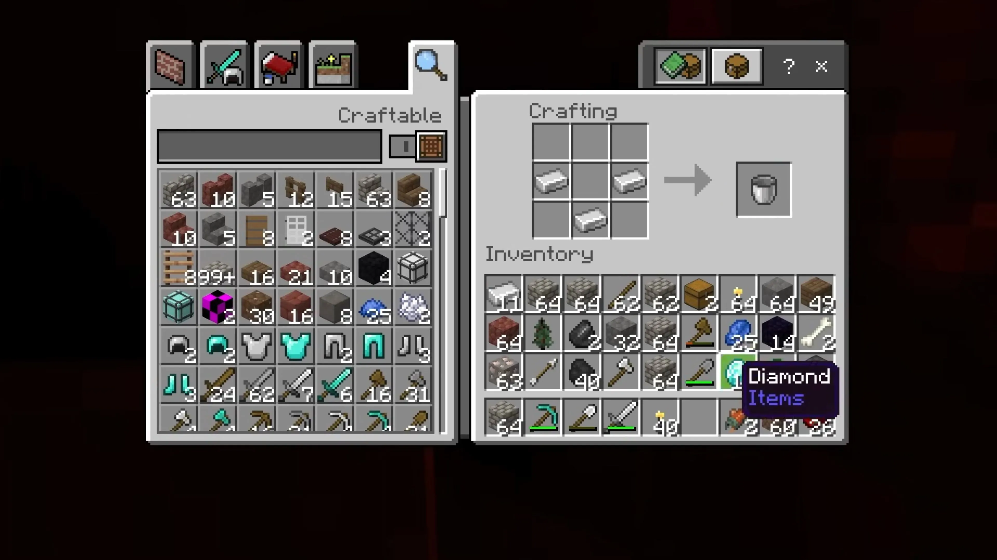 Khu vực nông nghiệp và chăn nuôi trong Minecraft, thể hiện kỹ năng quản lý và sinh tồn cơ bản.