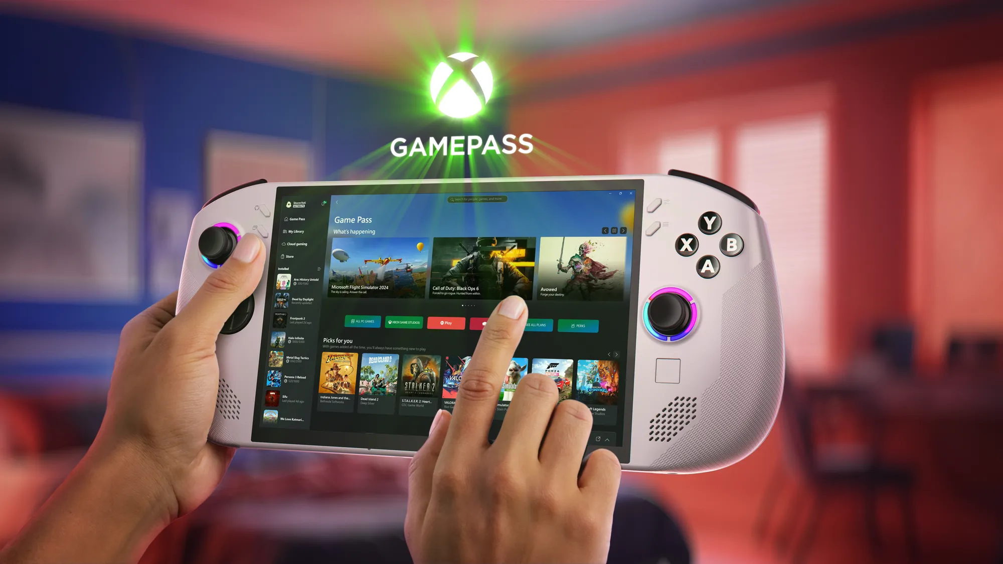 Lenovo Legion Go S màu trắng hiển thị Xbox Game Pass: Đại diện cho chiến lược phần cứng mở của Microsoft trên PC cầm tay
