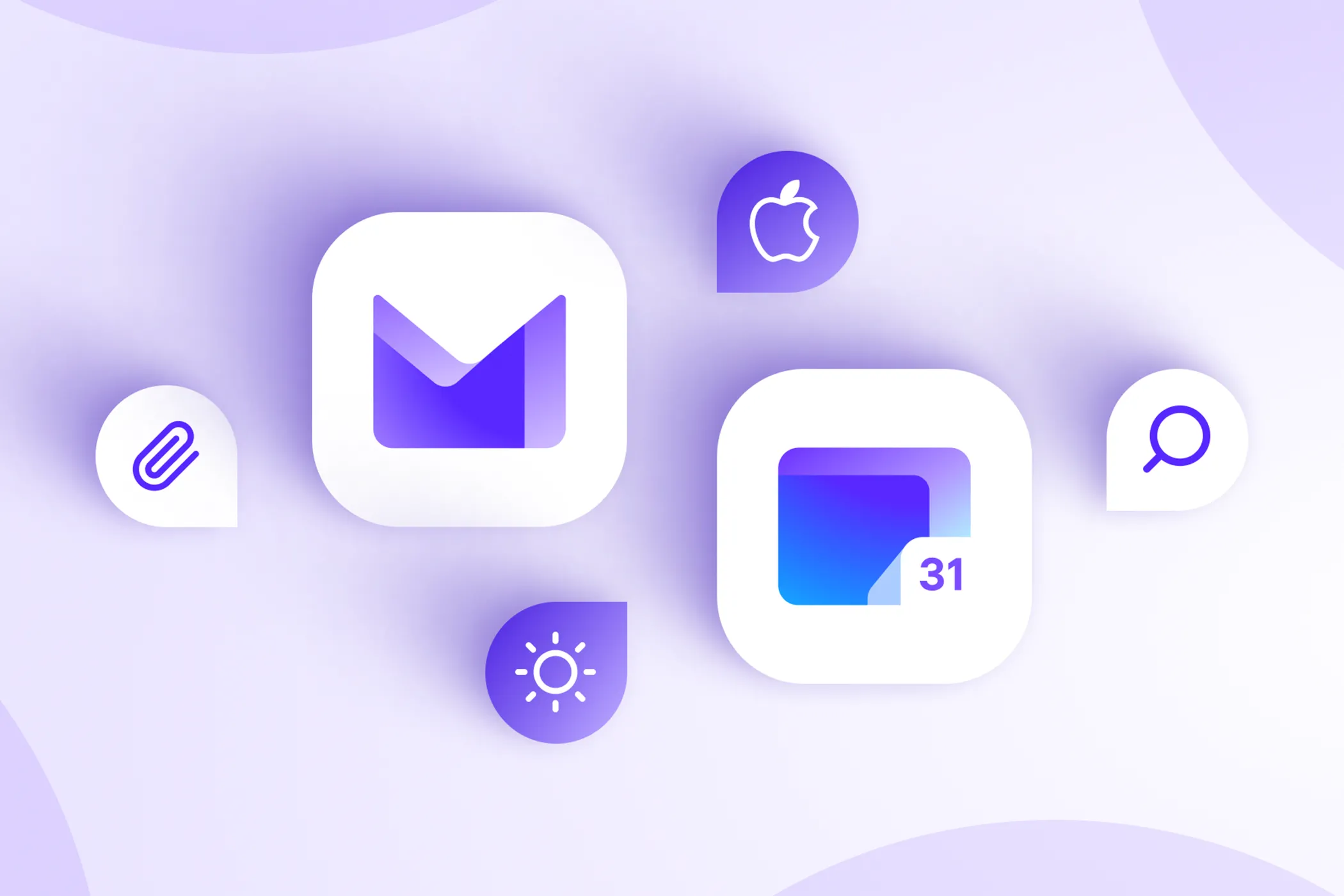 Logo Proton Mail và Calendar, biểu trưng cho hệ sinh thái bảo mật của Proton