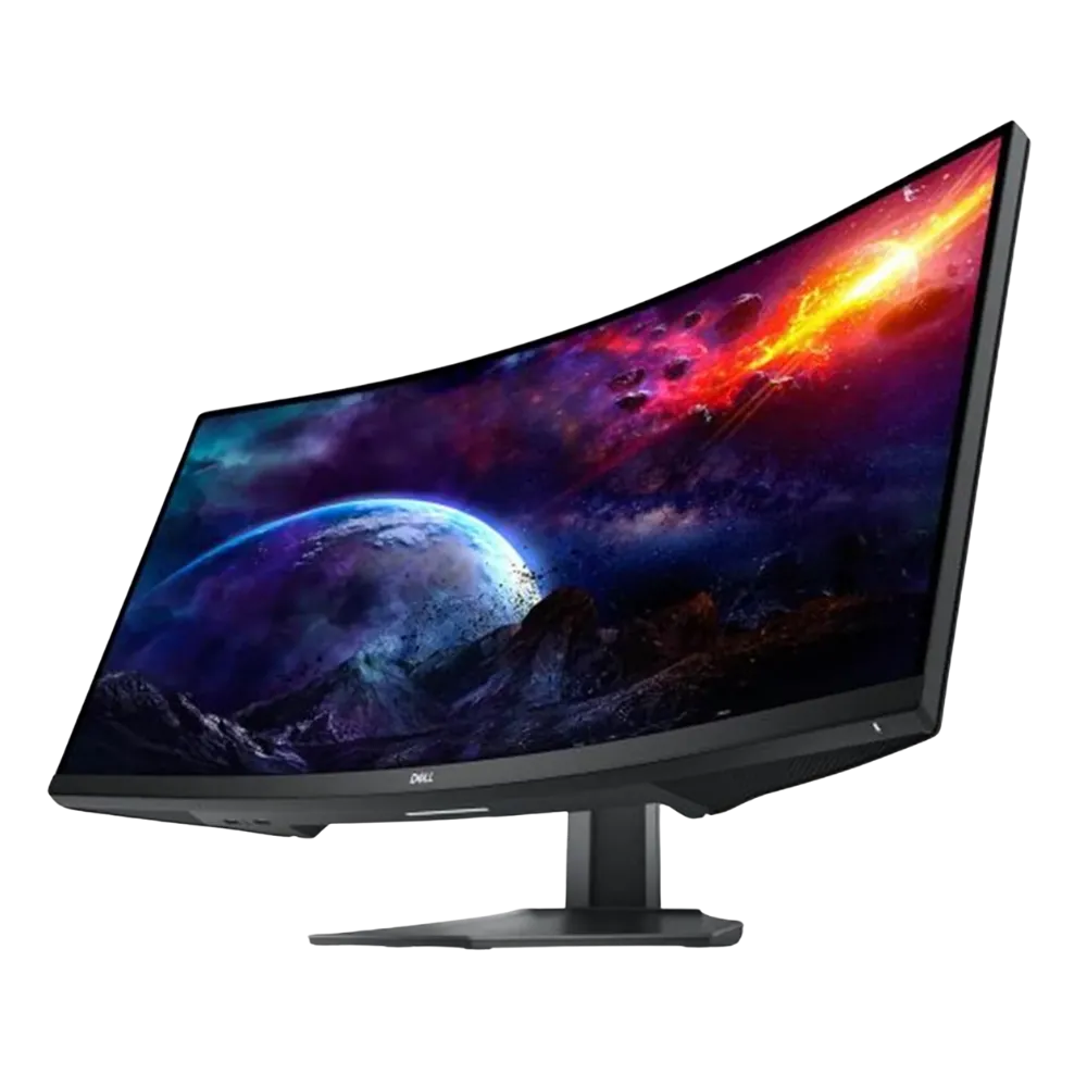 Màn hình cong Dell S3422DWG ultrawide, trung tâm kết nối cho setup laptop như desktop.