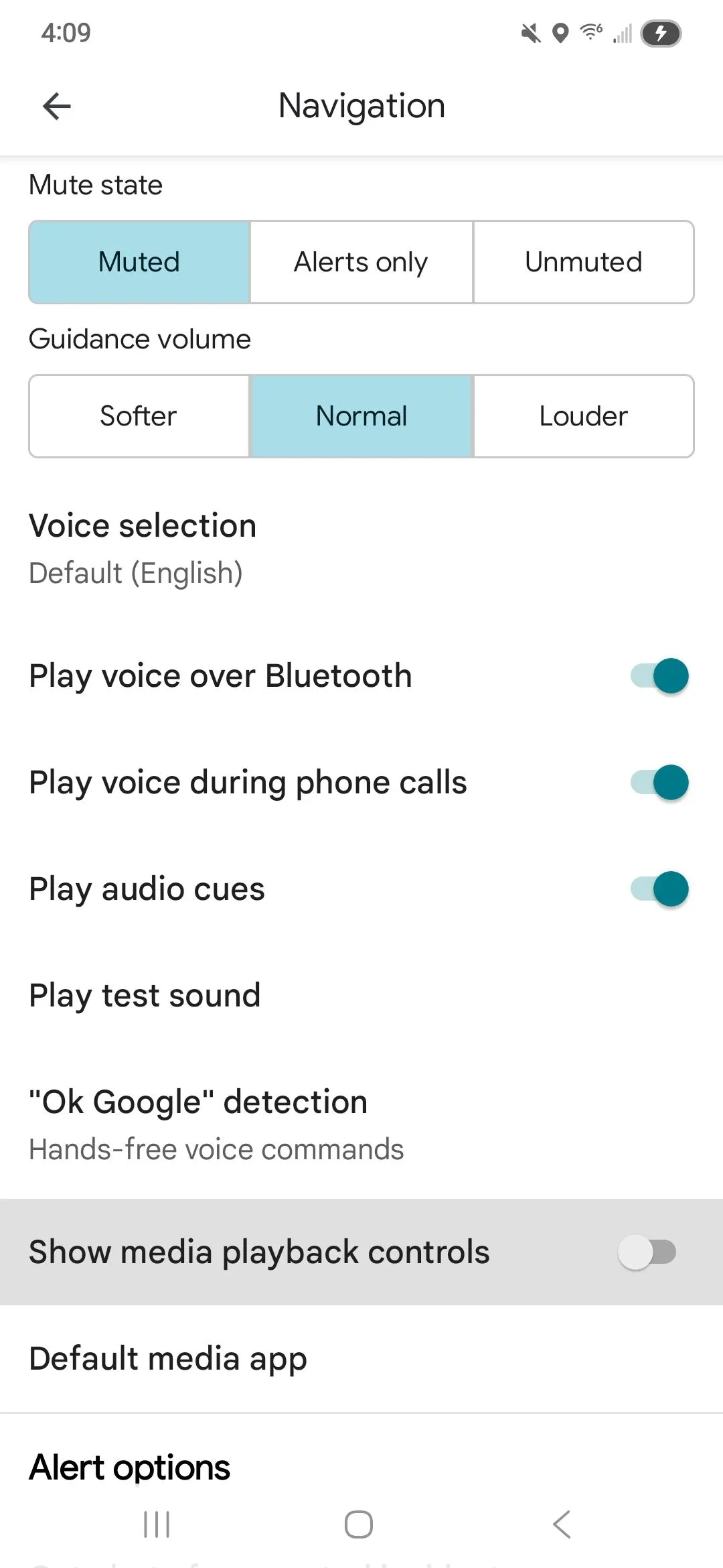 Màn hình Google Maps trên Android không hiển thị điều khiển phát nhạc khi điều hướng